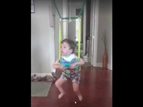 Adapted doorway Jumper for kids with disabilities. SMA