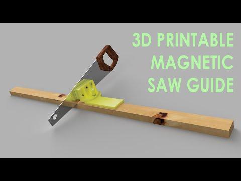 Adjustable Magnetic Saw Guide - 3D Printed &amp;amp; DIY