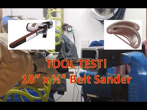 Air Belt Sander 12 x 18 ONYX 3037 tool review This gets in tight spots and removes spotwelds easy