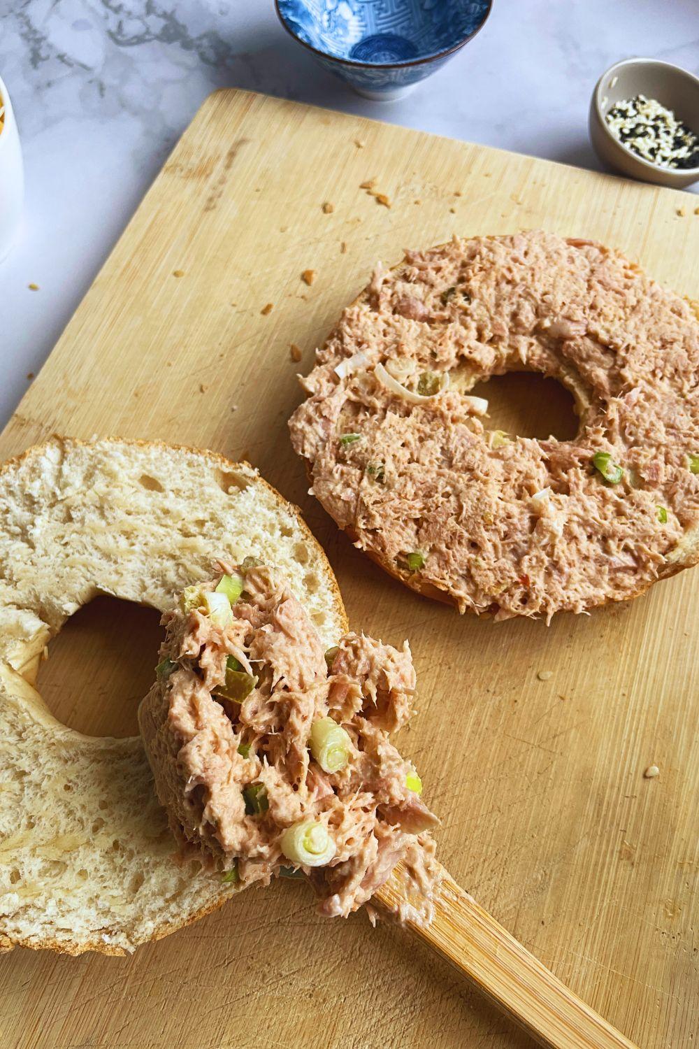 Air Fryer Tuna Melt On Bagels G4.jpg