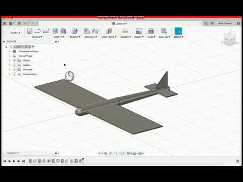 Airbus Glider Fusion 360 Lesson 3 - Creating the Wings