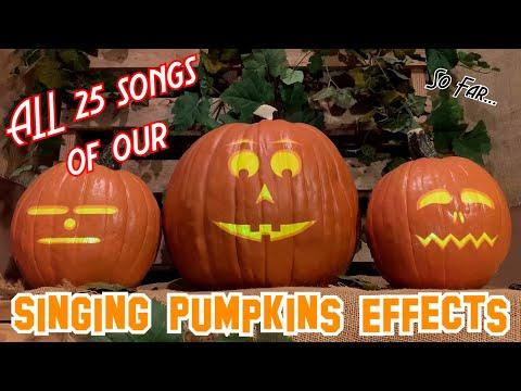 All 25 songs performed by our Singing Pumpkins...so far!