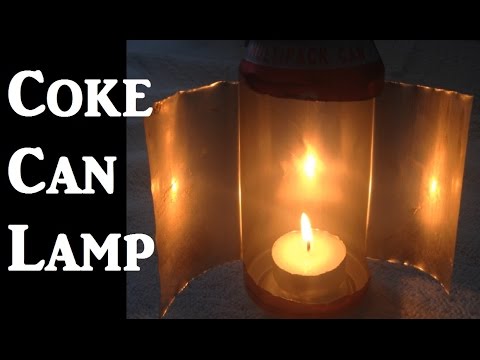 Aluminium Drink can Candle for emergency extra light life hack tip trick