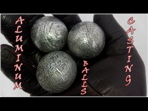 Aluminum balls lost-foam casting (using ping-pong balls)