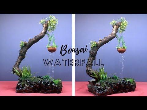 Amazing Bonsai Tree Waterfall Fountain | How to make Waterfall (DIY)