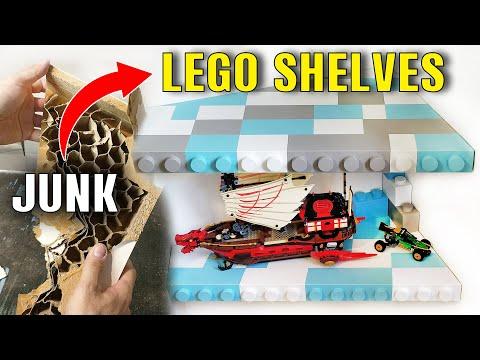 Amazing LEGO Shaped Floating Shelves from IKEA Trash | Lego Display Shelf | XDIY