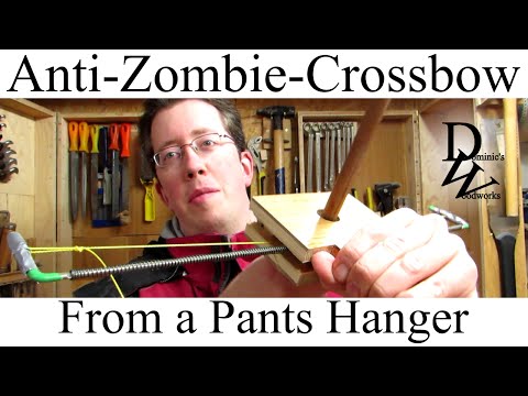 Anti-Zombie-Crossbow - from a Trouser Hanger