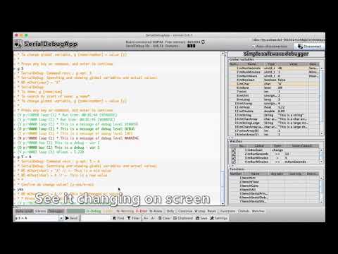 Arduino: SerialDebugApp update: see global variables changing on screen