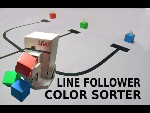 Arduino Line Follower - Color Sorter