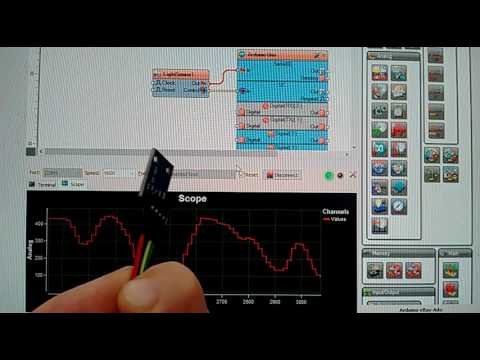 Arduino Nano: BH1750 Ambient Light I2C Sensor with Visuino