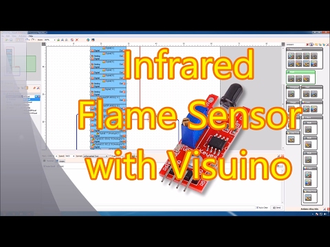 Arduino Nano: Flame Sensor with Visuino