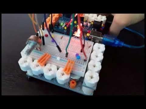 Arduino RGB Color Mixer with LEGO Enclosure and Bead Crystals