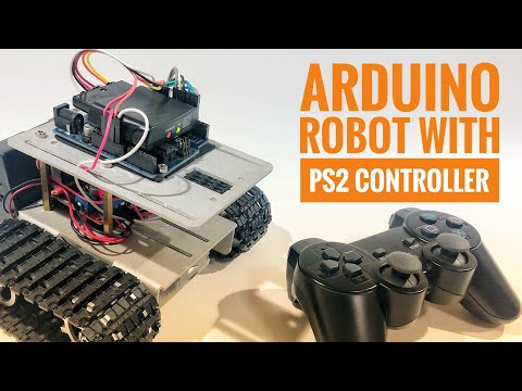 Arduino Robot with PS2 controller (PlayStation 2 joystick)