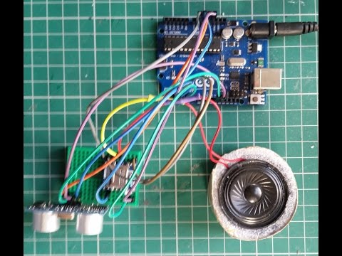 Arduino Uno Ultrasonic Sensor &amp;amp; WTV020SD Talking distance meter