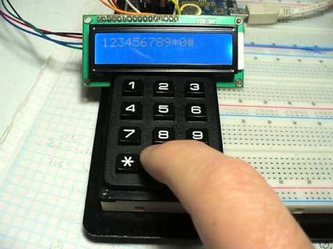 Arduino and 12-digit numeric keypad