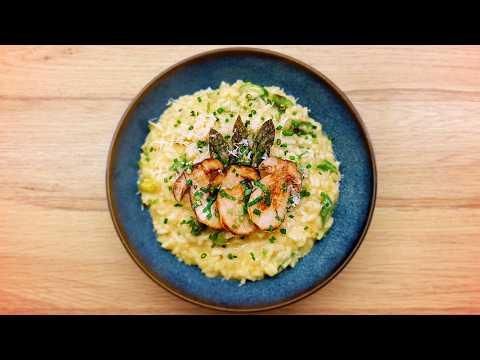 Asparagus &amp; Penny Bun Risotto