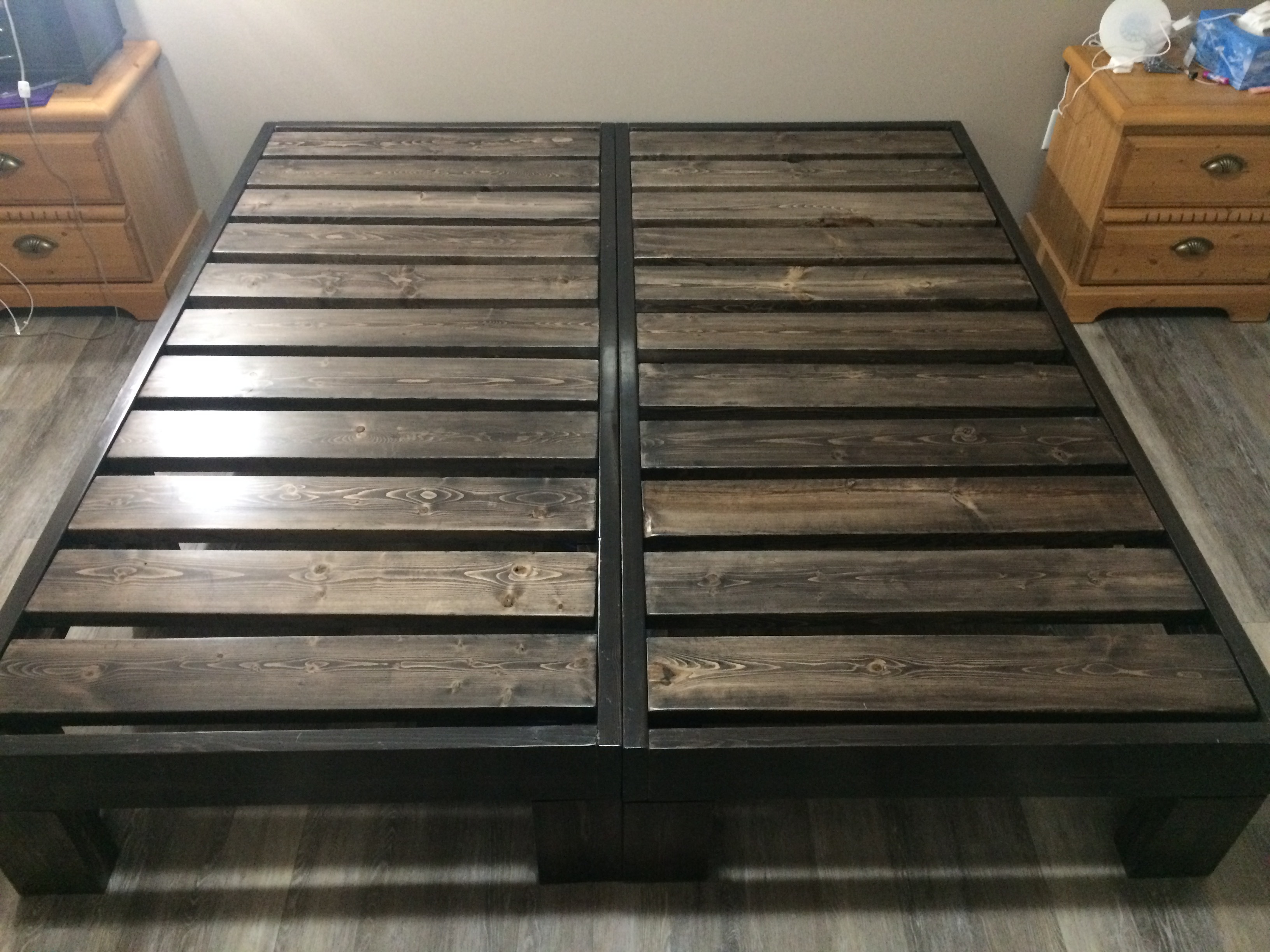 Assembly - Dry Fit Slats to Determine Spacing.JPG
