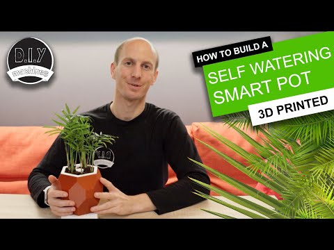 Automatic Smart Plant Pot - (DIY, 3D Printed, Arduino, Self Watering, Project)