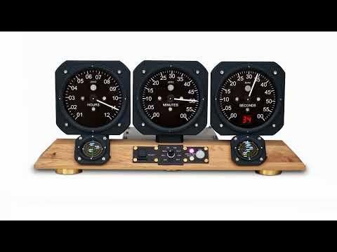 Aviator Clock with Aircraft RADAR display