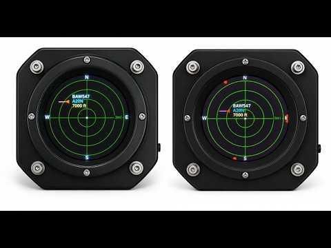 Aviator Clock with Aircraft RADAR display