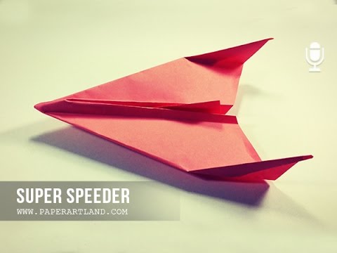 BEST PAPER AIRPLANES - How to make the S-Speeder Plane | 2 Variants
