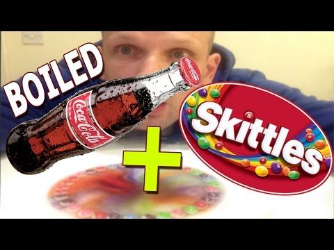 BOILED COCA COLA SKITTLES EXPERIMENT