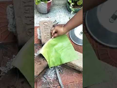 Banana Leaf Preheating