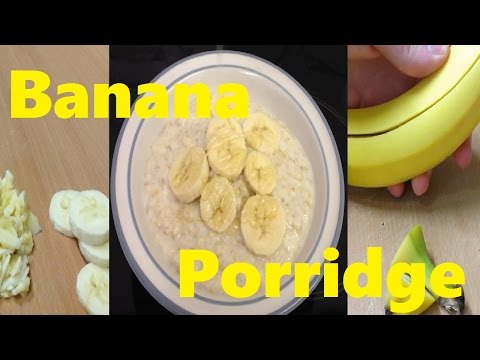 Banana oatmeal Porridge with honey