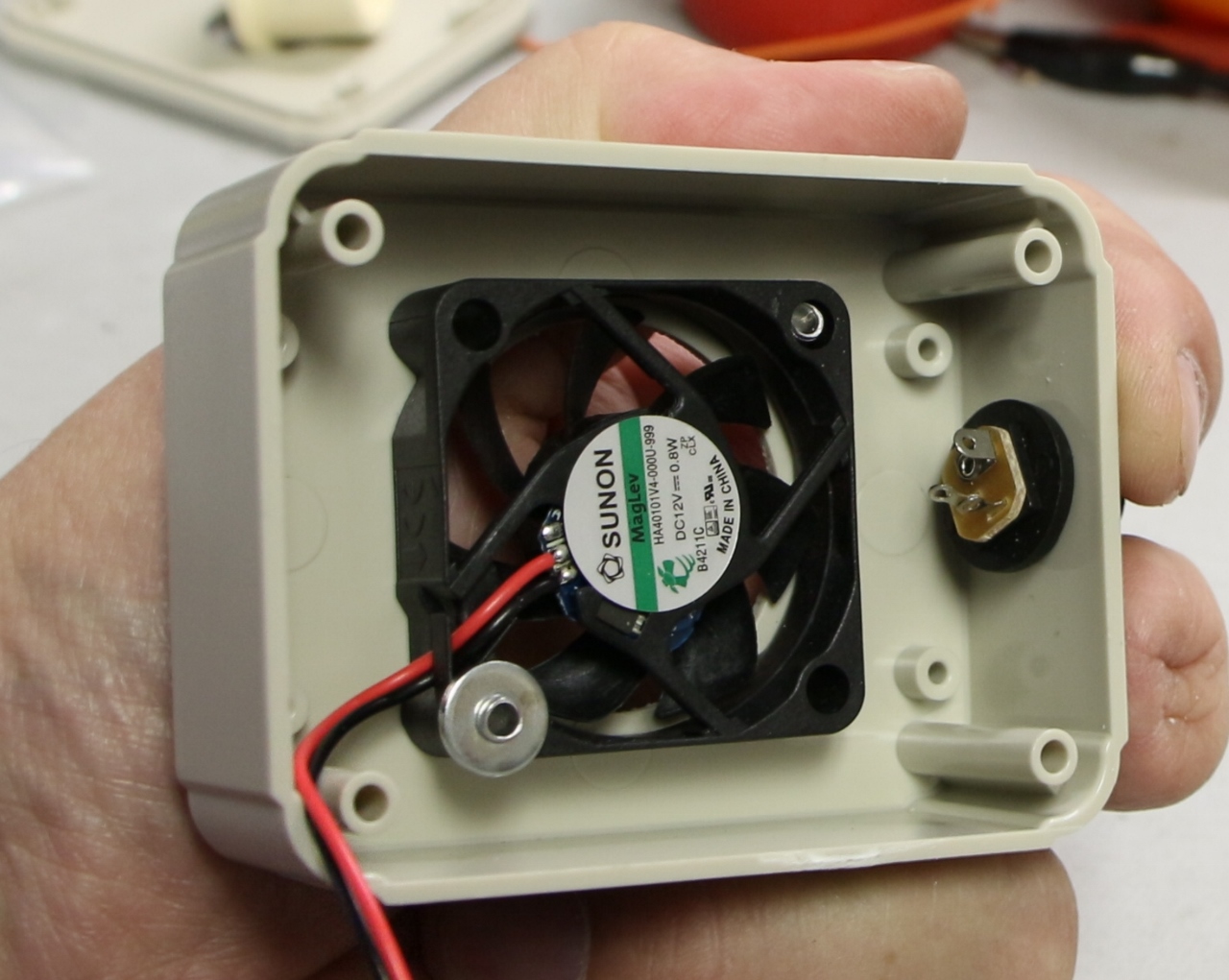 Beer Tower Cooler Power Jack Installed.jpg