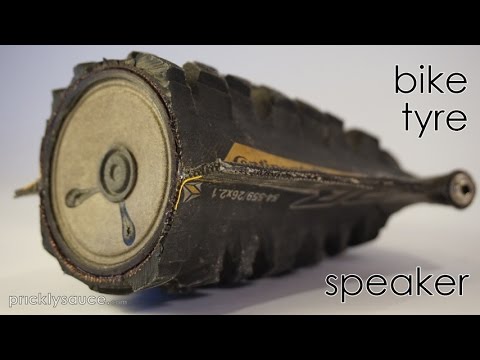 Bike tyre speaker