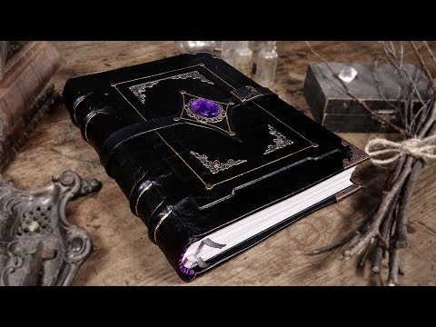 Binding a MYSTICAL Handmade GRIMOIRE / Book of Shadows!