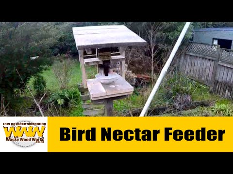 Bird Nectar Feeder. Pallet Wood Challenge 2015. - Wacky Wood Works