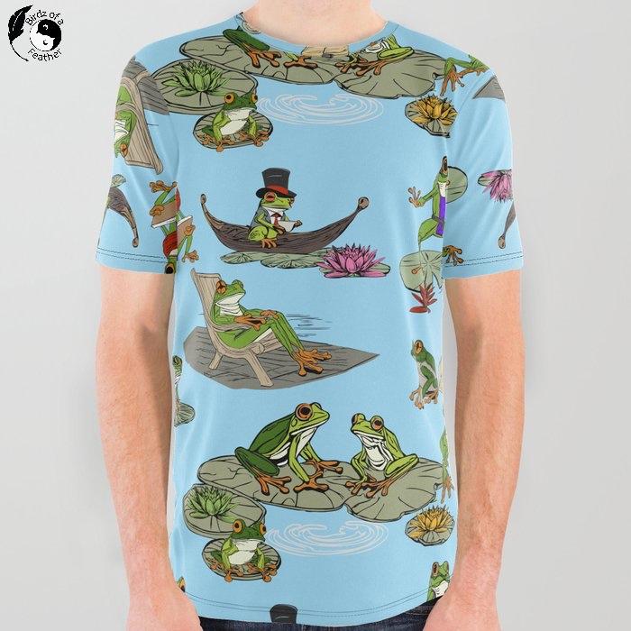 Birdz of a Feather_a-day-in-the-life-of-frogs_Tshirt.jpeg