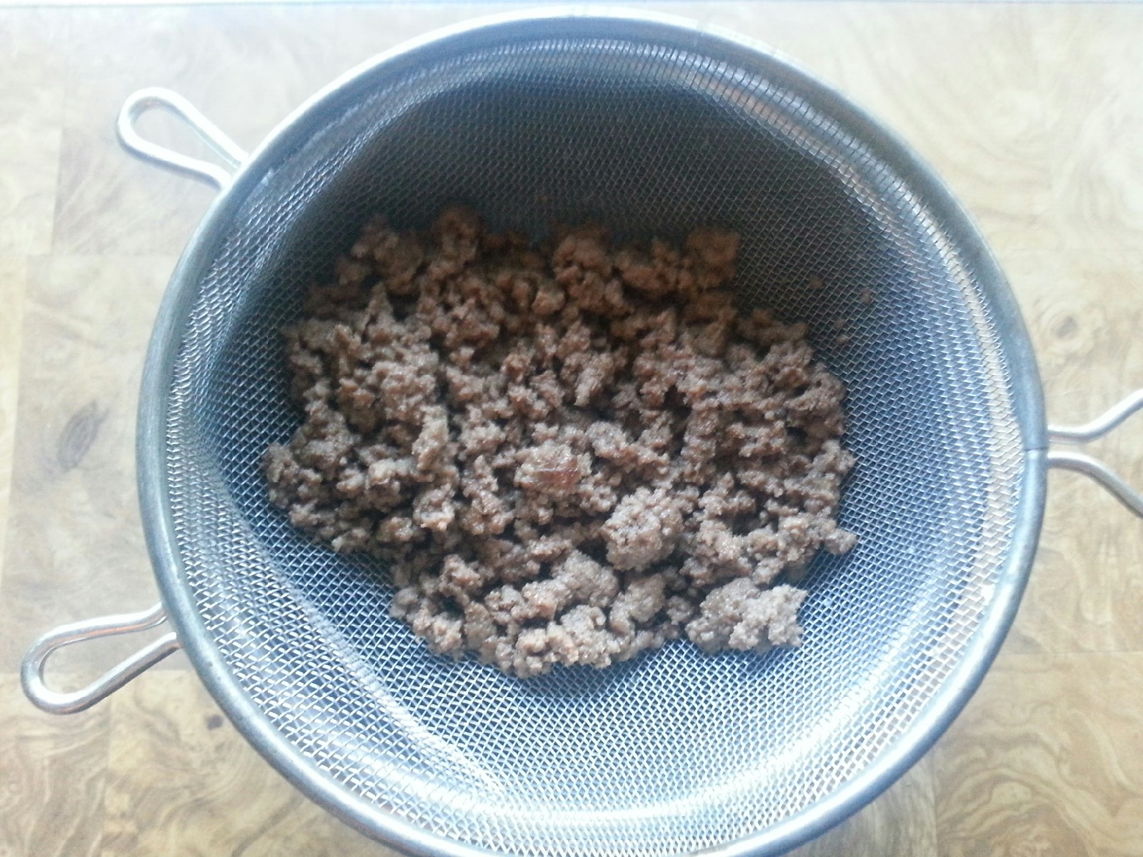 Bleu_Cheese_Egg_Bowl_Ground_Beef_on_Grill_Finished_Draining.jpeg