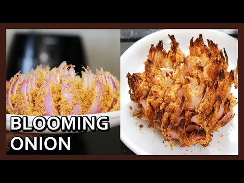 Blooming Onion | Oil Free Onion Pakora Recipe | Eggless Blooming Onion Recipe | Healthy Snack