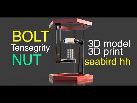 BoltNut-Tensegrity - 3D Printed