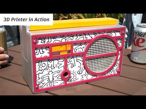 Boombox 3D Print in Action