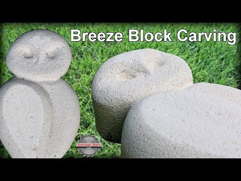 Breeze Block Carving An Owl - For Makers Care