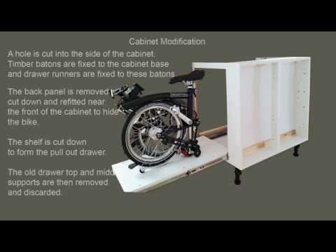 Brompton Bike Pull Out Wall Storage