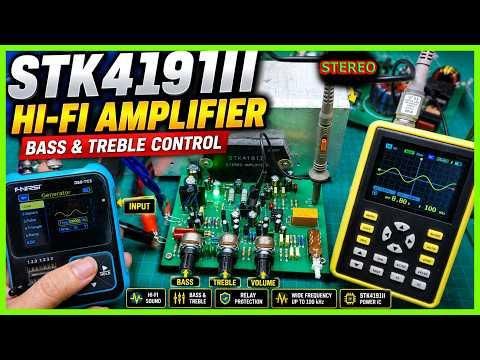 Build a Hi-Fi STK4191II Stereo Amplifier With Bass and Treble Control | JLCPCB
