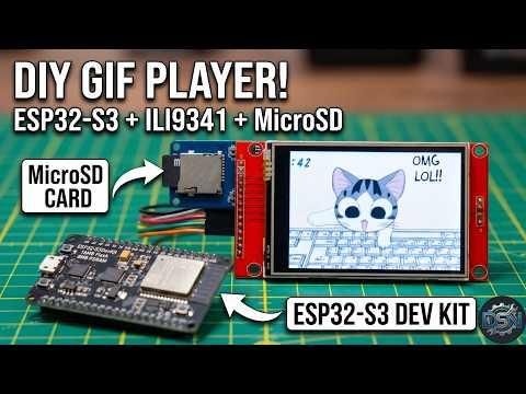 Build a Smooth ESP32-S3 GIF Player! (ILI9341 Touch UI + SD Card)