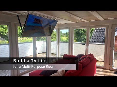 Build a TV Lift for a Multi-Purpose Room