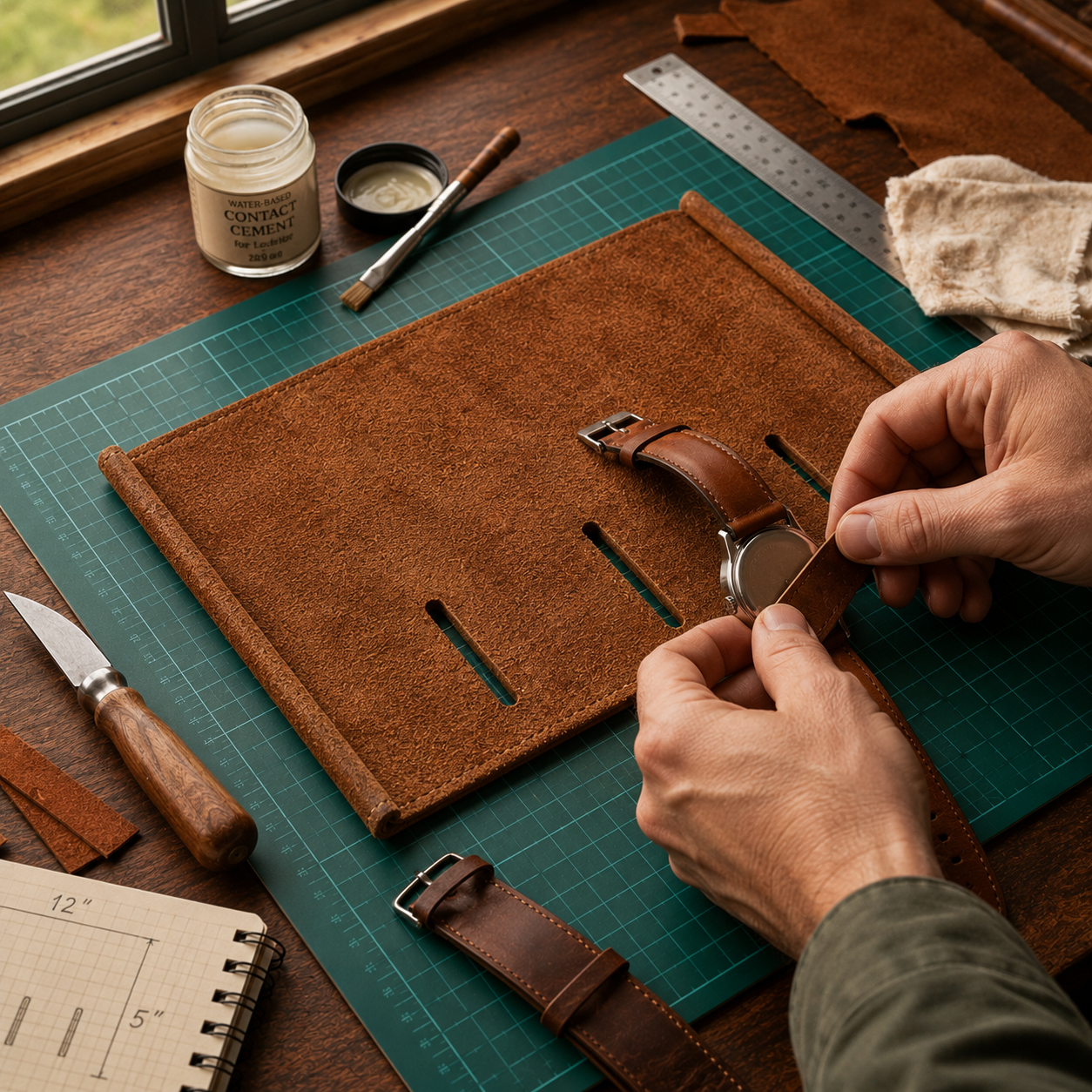 Build the Suede Watch Holder Pad.png