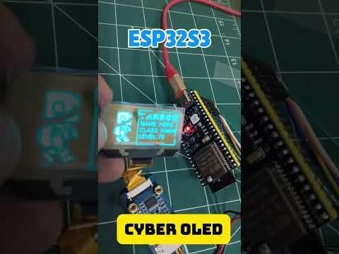 Building a Cyberpunk HUD with ESP32-S3 &amp; Transparent OLED #trending