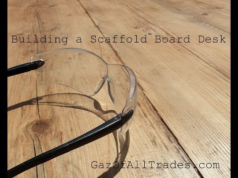 Building a Desk from Scaffold Boards