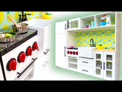 Building a Play Kitchen: Custom Dials, Hardware and Farmhouse Sink!