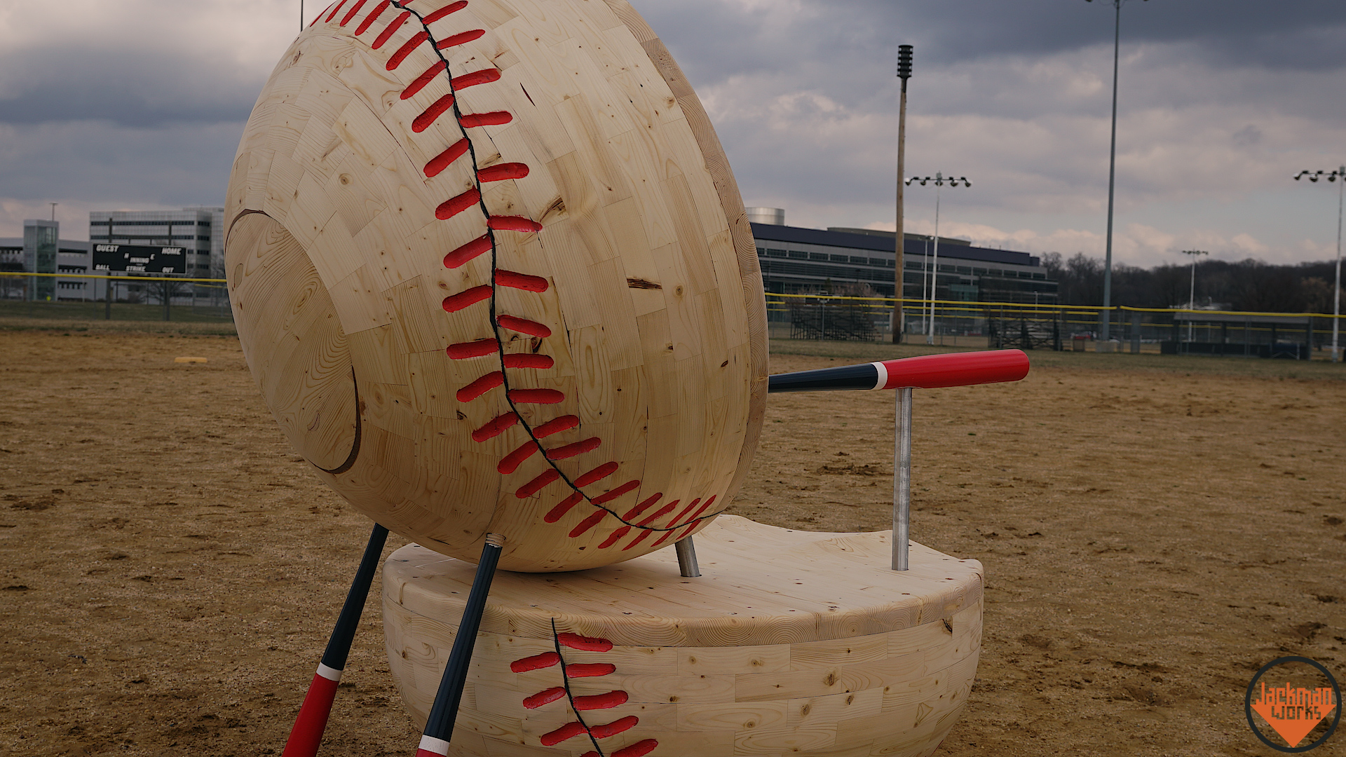 Building a giant baseball chair from 2x4s 43.jpg