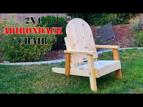 Building an Adirondack chair out of 8 - 2x4's