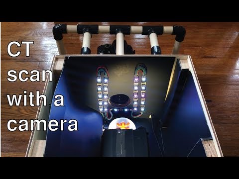 CT scanning with a camera and arduino