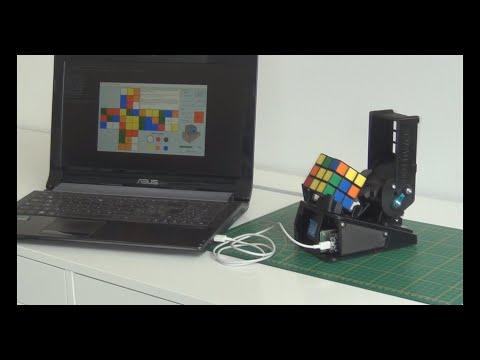 CUBOTino: A small, simple, inexpensive Rubik's cube solver robot, 3D printed (Base version)